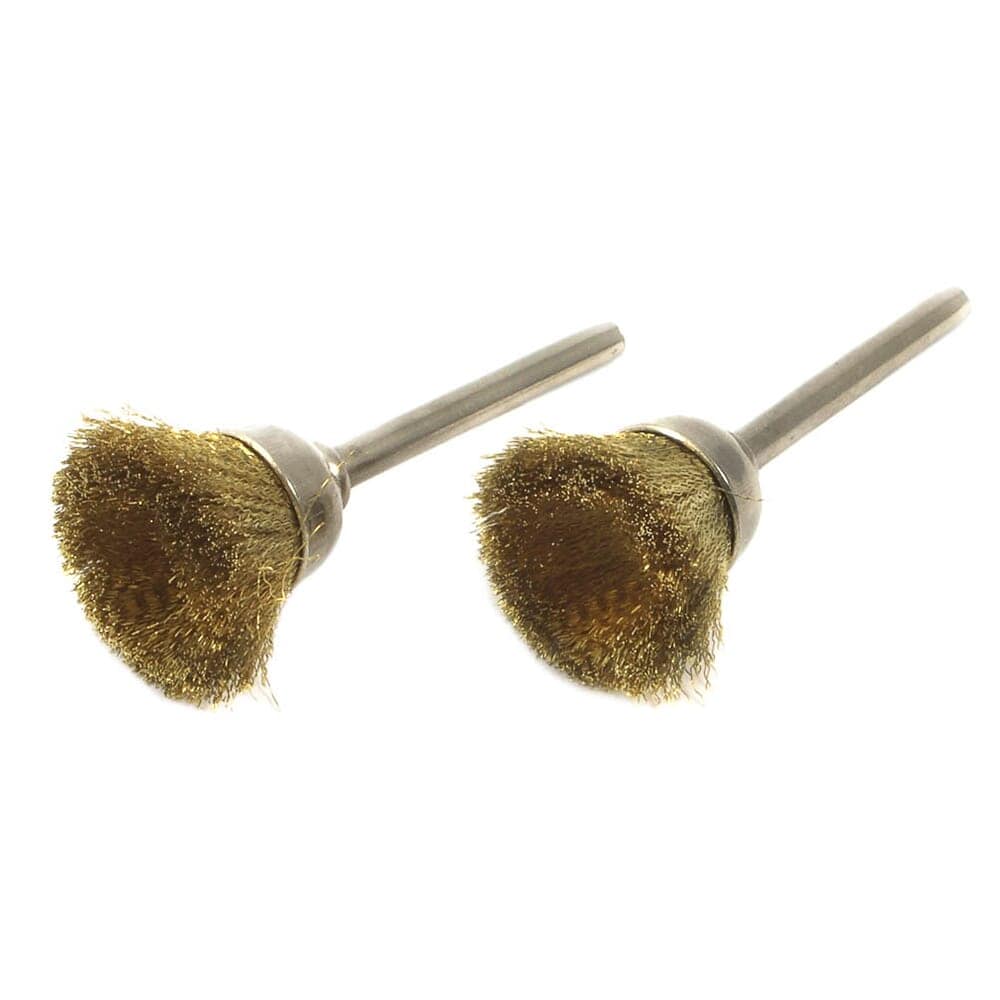 60232 Cup Brush Set, Brass, 2-Piec